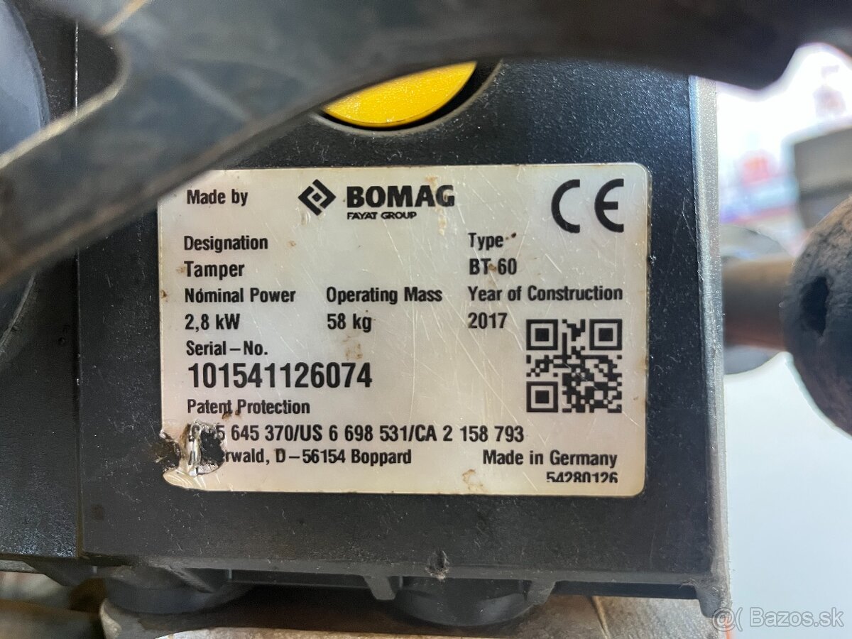 Vibracna zaba, noha, pech Bomag BT 60, Wacker Neuson Atlas - 10