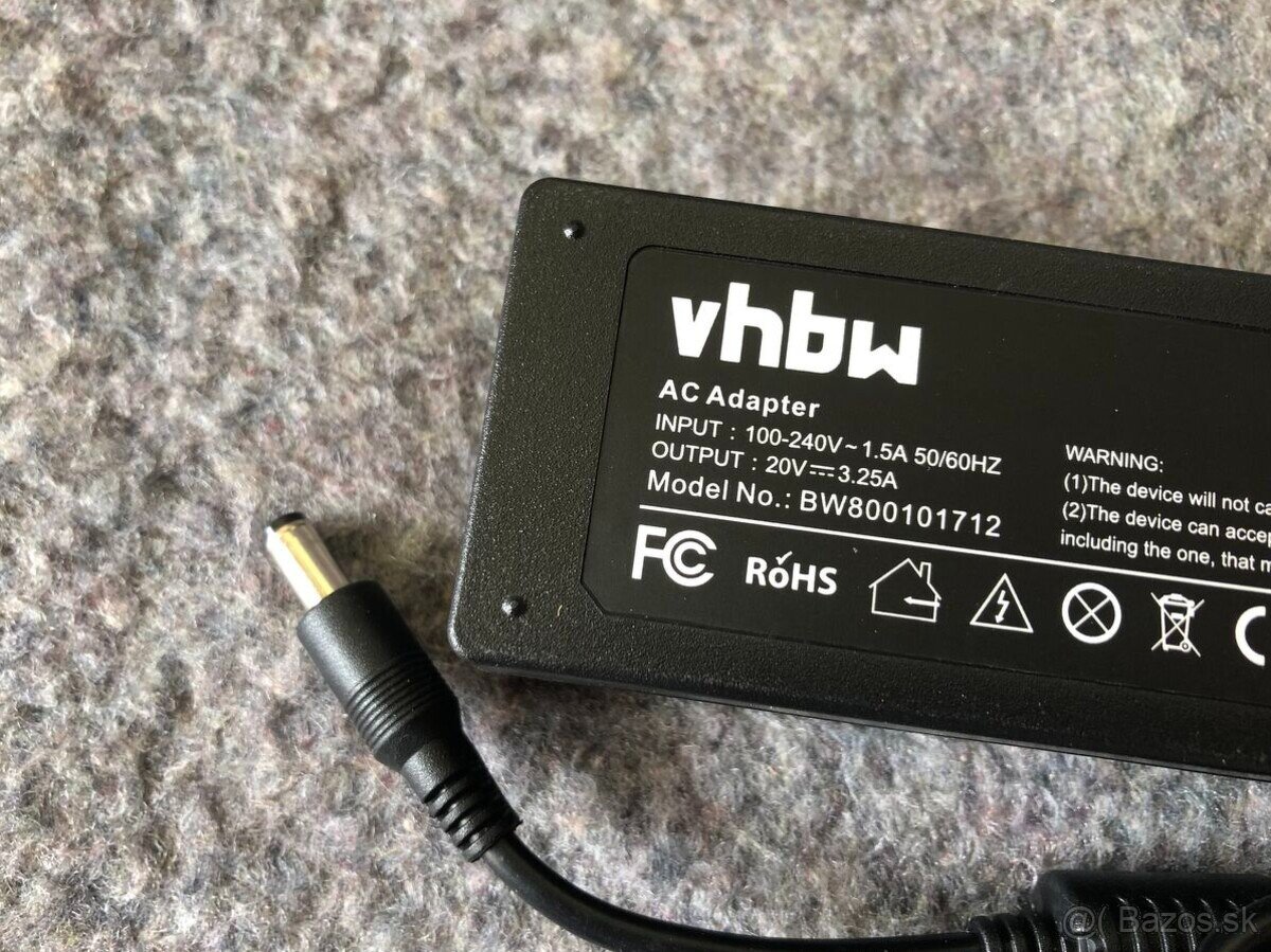 Nabíjačka na notebook LENOVO 20V 3,25A 4,5A rôzne konektor. - 10