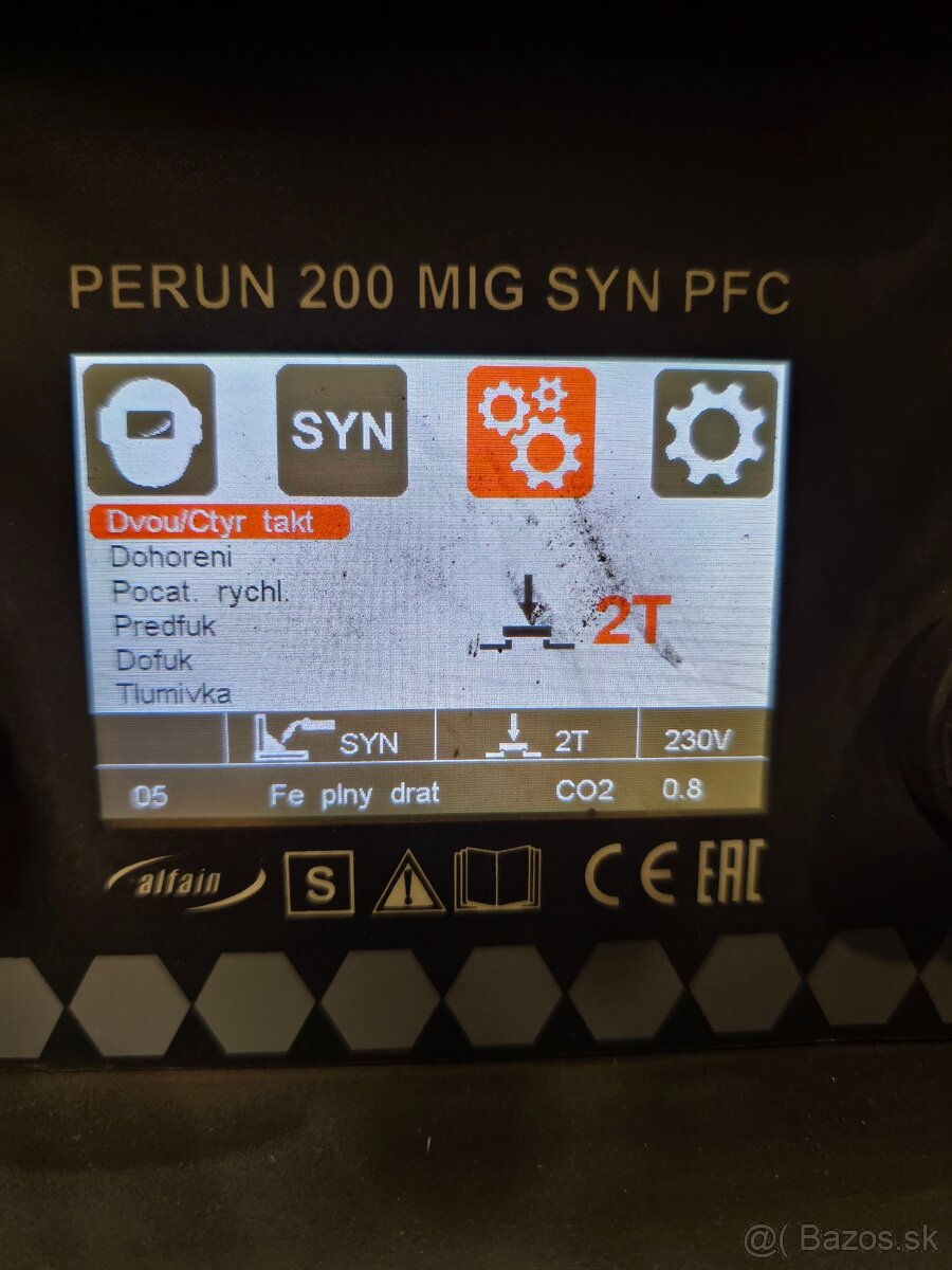 Zváračka MIG/MAG AlfaIn perun MIG 200 PFC SYN pre CO2 - 10