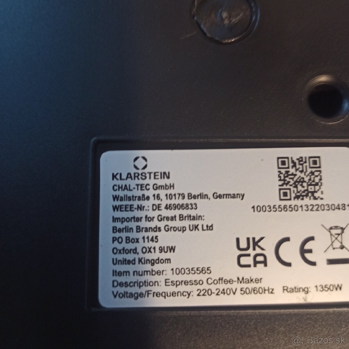 Klarstein Gusto Classico pákový kávovar
- 10