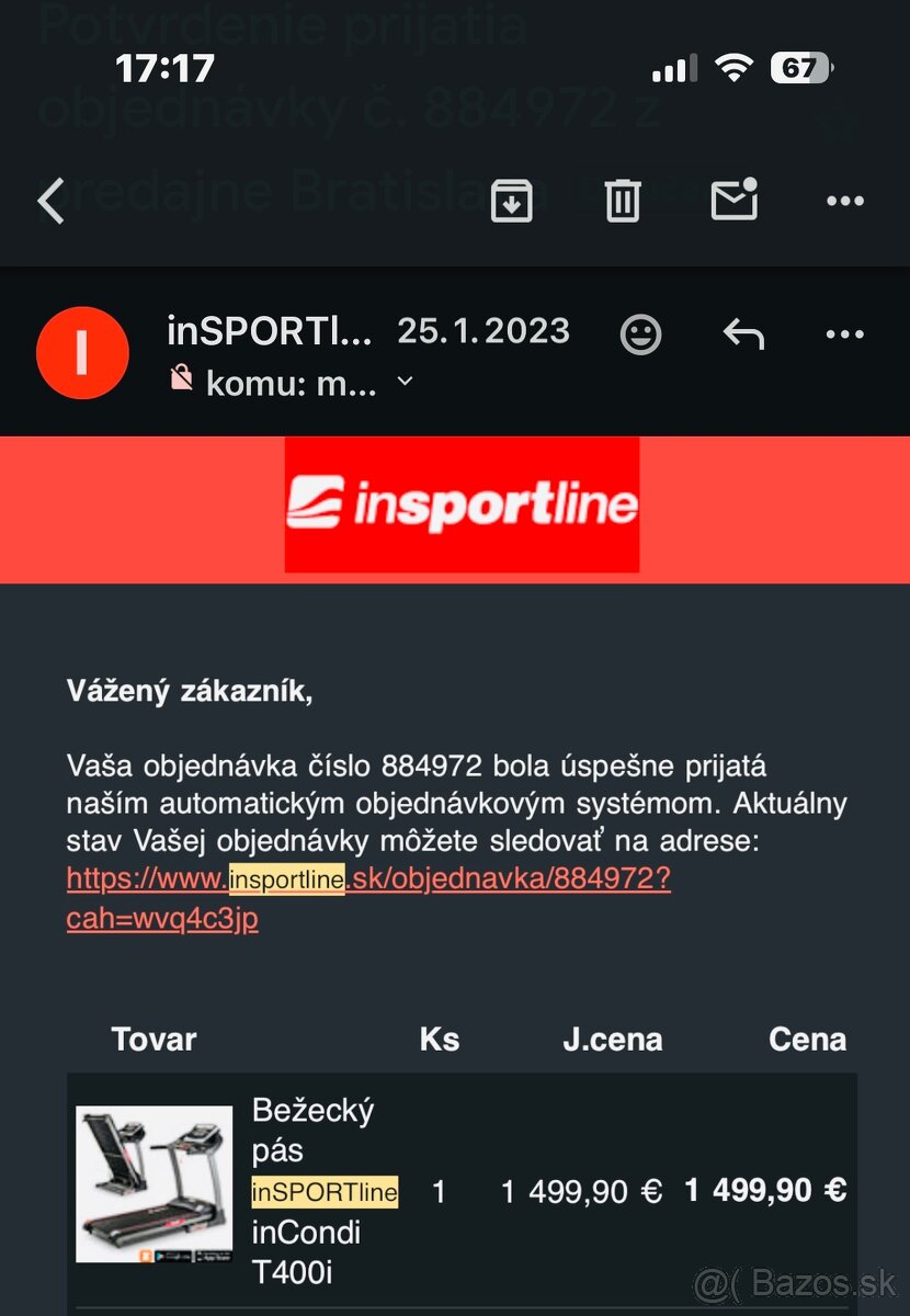BEŽECKÝ PÁS INSPORTLINE INCONDI - 10