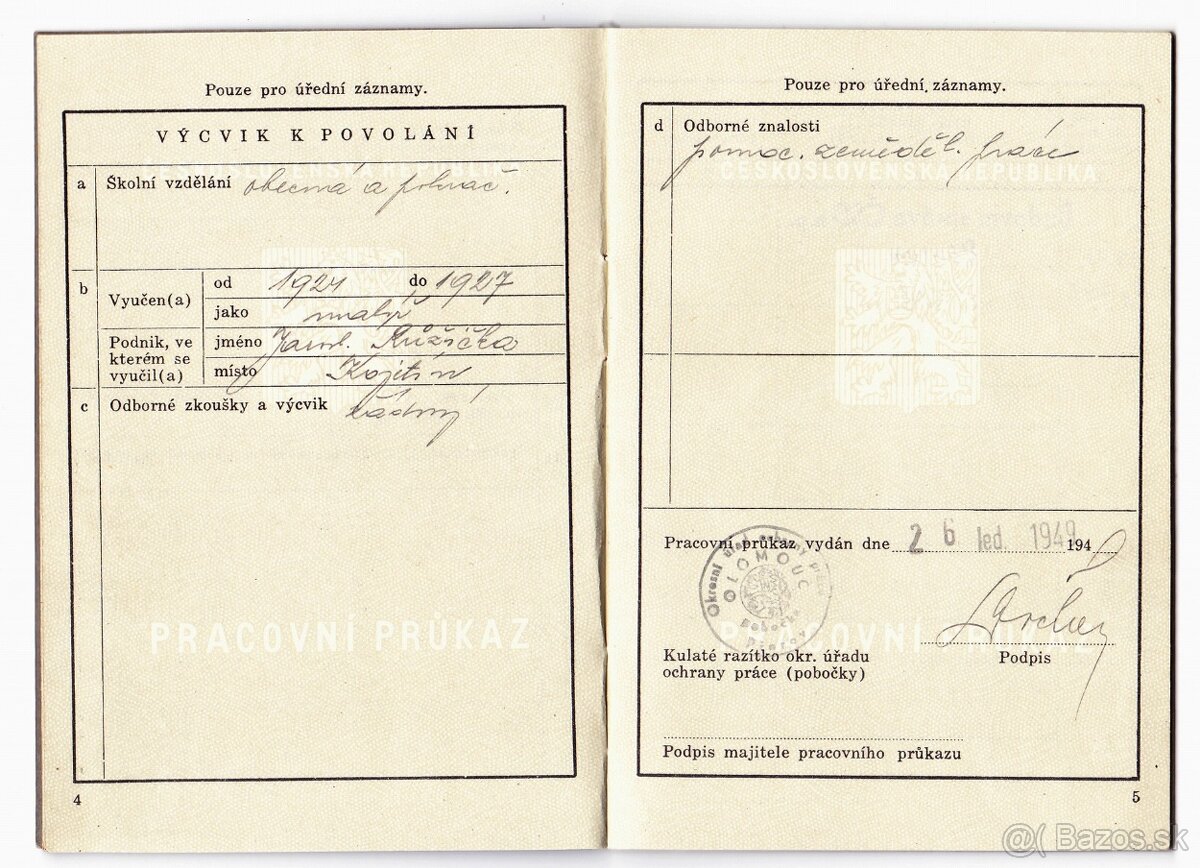 Staré československé dokumenty - 10