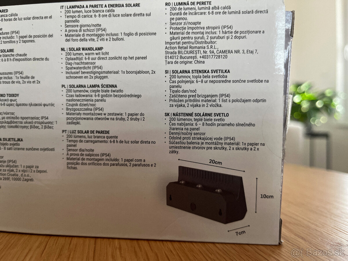 Vonkajšie solárne svietidlo - 10