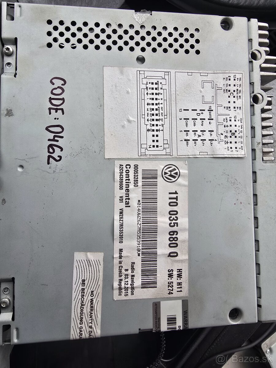 Ponúkam na predaj navigáciu RNS510 - 10