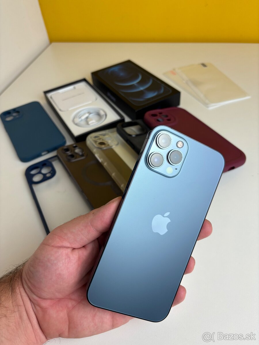 Predam vymenim Iphone 12 Pro Max 256GB Blue - 10