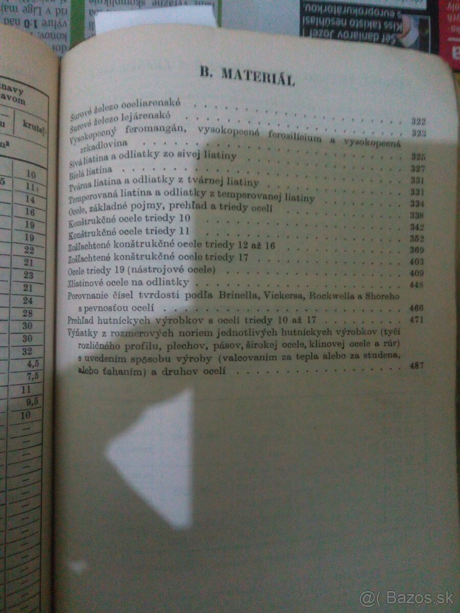 Technická príručka -tabulky r.1958 - 10