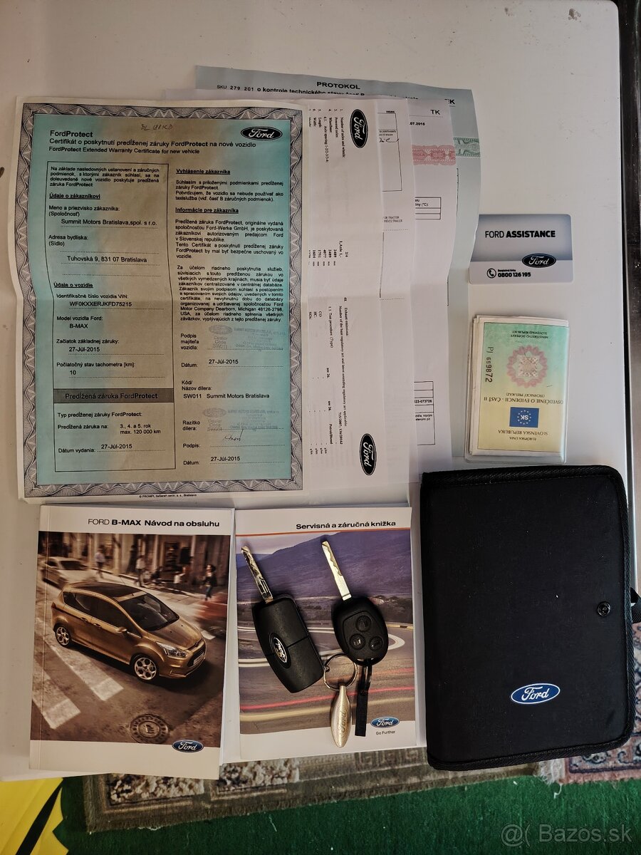 Ford B-max SK servisná knižka - 10