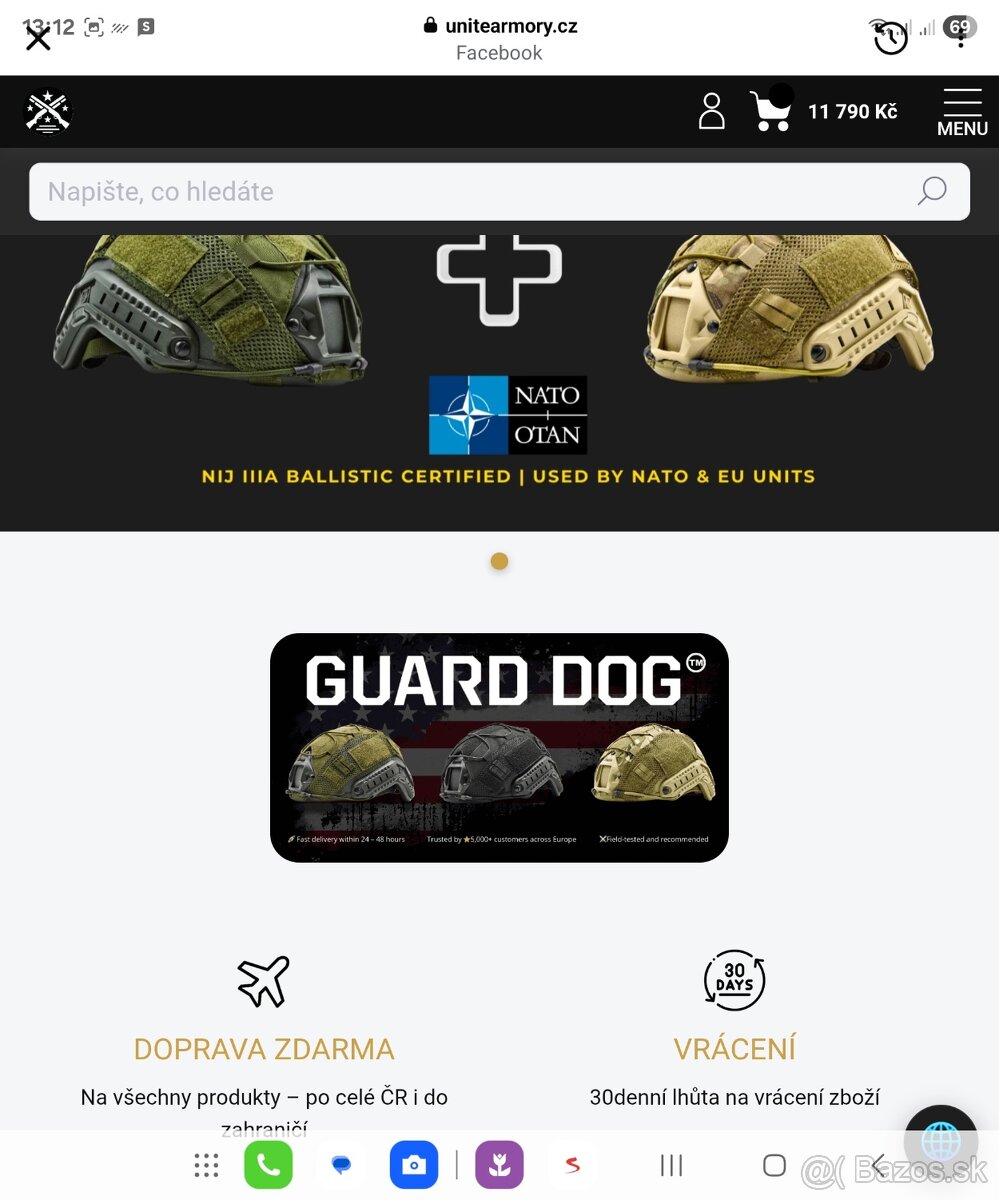 balistická přilba GUARD DOG Neprestrelná III.A helma - 10