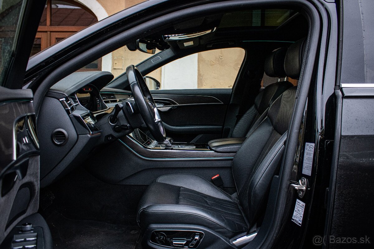 Audi A8 60 TFSI-e V6, masáž, webasto, pano, nelakované - 10
