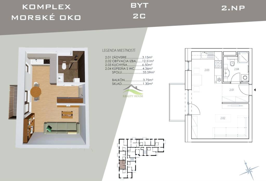 Novostavba MORSKÉ OKO - BYTY v centre mesta Sobrance - 10