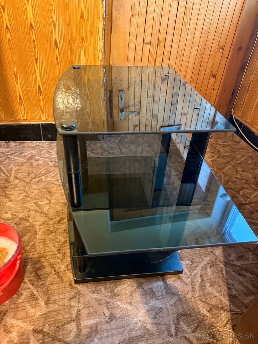 Konferencny stolik tmave sklo - 10