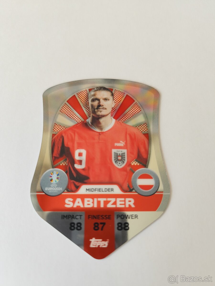 chrome shield Euro 2024 kartičky topps match attax celý set - 10