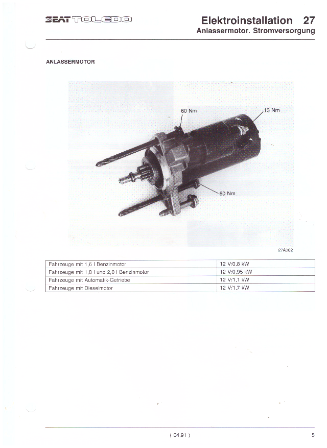 dielenská príručka SEAT TOLEDO 1991 -, 3. zväzok - 10