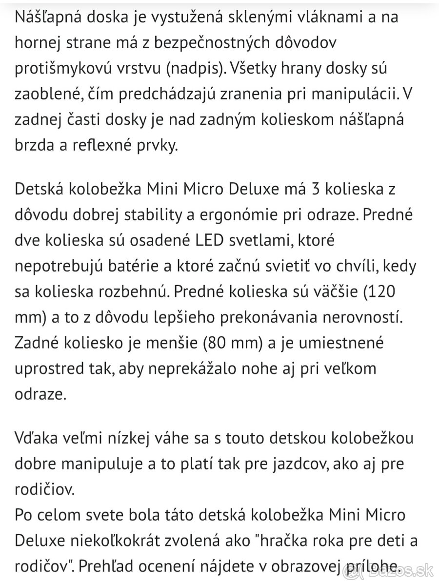 Kolobežka Micro Mini Deluxe LED - 10