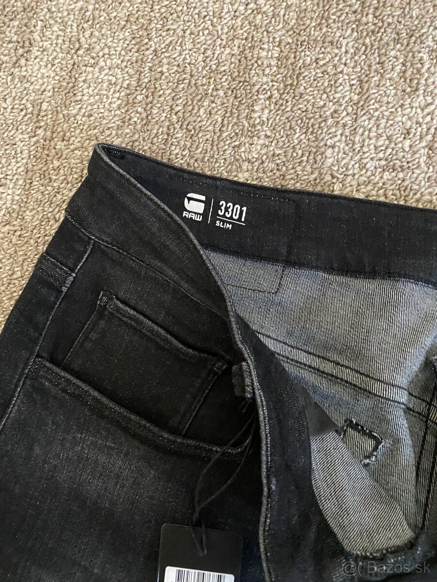 panske riflove sortky, kratasy g-star raw velkost W35 - 10