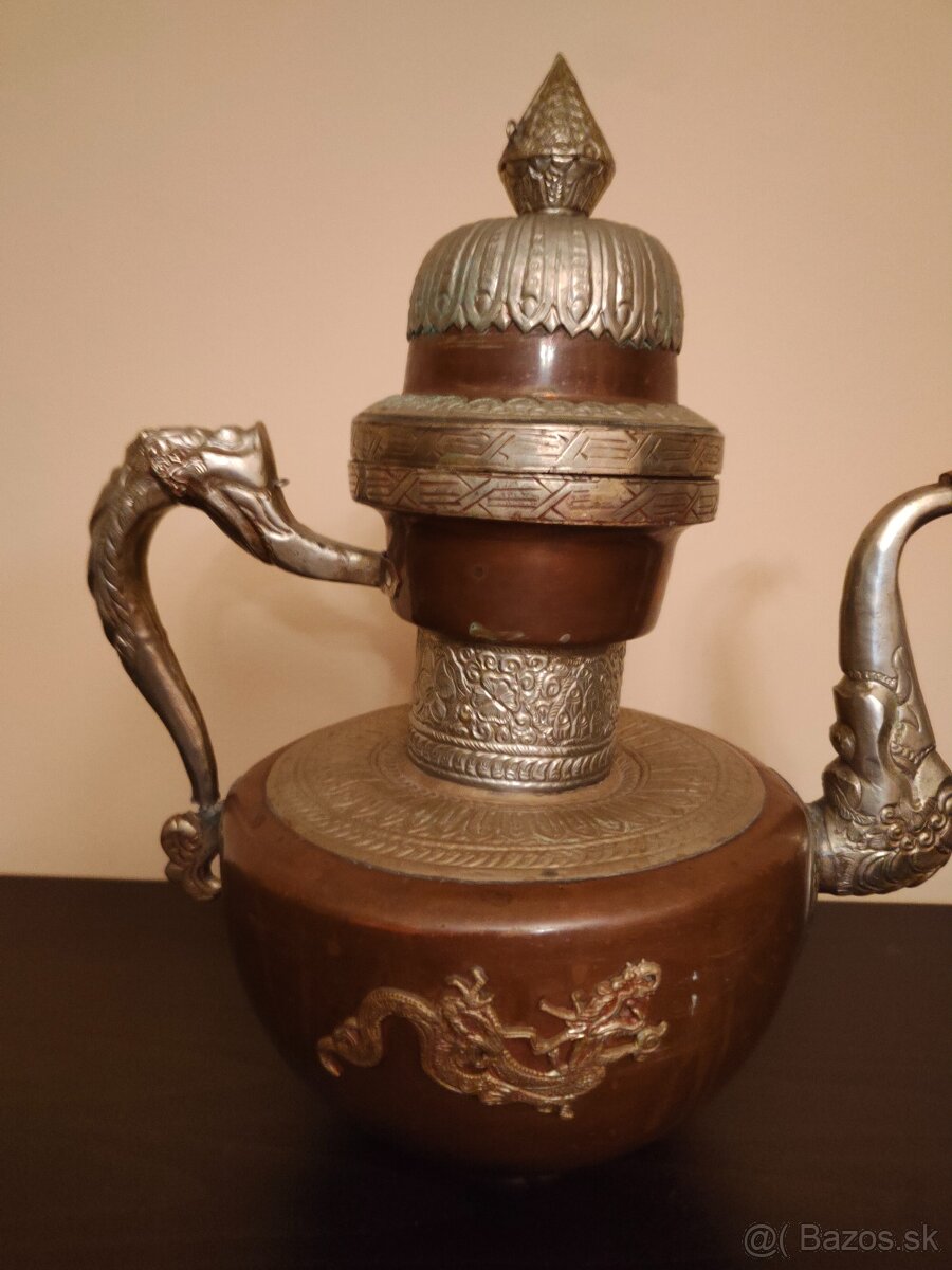 Indická kanvica a kanvica s horákom na čaj - 10