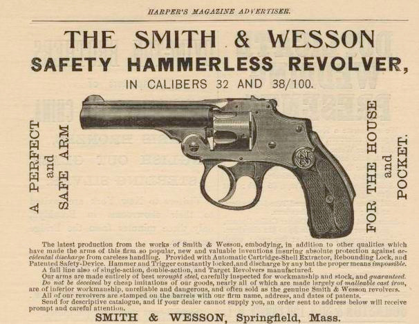 Smith & Wesson Safety Hammerless .32 SW, US patent 1885 - 10