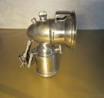 Karbidová lampa na historický bicykel. - 10
