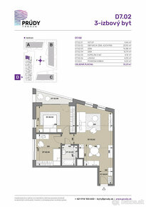 PROJEKT PRÚDY – posledný 3 izb. byt D7.02 v I. etape - 10