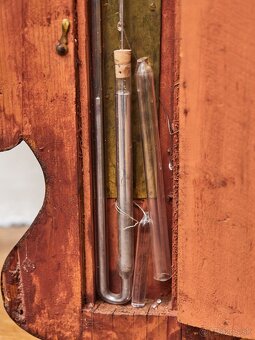 Veľký starožitný barometer s teplomerom Boston V 102,5 cm - 10
