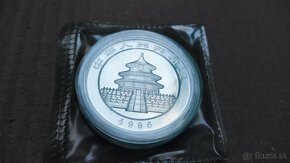 China Panda strieborne mince - 10