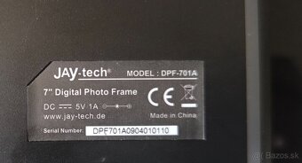 Predám digitálny fotorámik Jaytech s kamerou Aipyek - 10