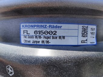 5x118 r15 plechové disky Fiat Ducato, Boxer, Jumper - 10