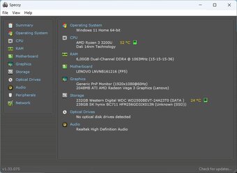 Lenovo V155-15API /AMD Ryzen 3-3200U/8GB RAM/FHD/SSD+HDD - 10