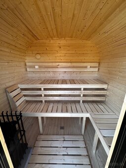 ZÁHRADNÁ SUDOVÁ SAUNA QUADRO 240 сm 2QL - 10