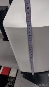 Biele reproduktory + stojany a reprokábel - 10