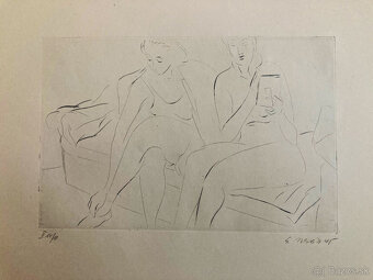 E. Nevan - Odpočívající tanečnice (12 grafík),1946 - 10