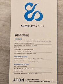 Newskill Aton Ivory - RGB Bluetooth slúchadlá bielé - 10