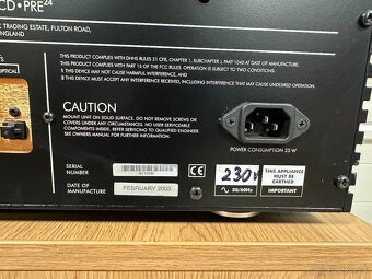 Predám Musical Fidelity CD - PRE24 - 10