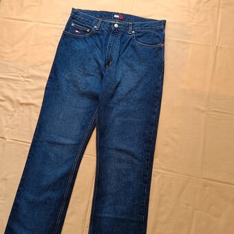 Tommy Hilfiger modré džínsy rovné straight jeans rifle 34 - 10