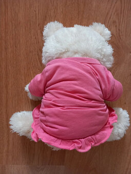 Starší plyšový medvedík 28 cm - 10