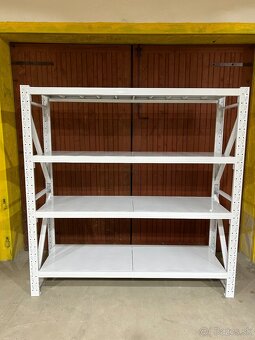 Kovový regal 2m, nosnosť 200kg, 4 Police - 10