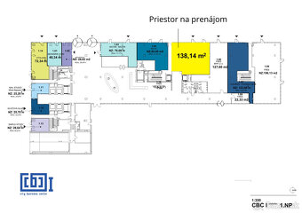 Prenájom obchodného priestoru 138,14 m² v meste Bratislava v - 10