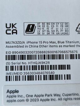 Iphone 15 Pro Max 256GB blue titanium - 10