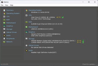 Ideapad 3 14IIL05 /Intel Core i3-1005G1/8GB RAM/FHD/SSD+HDD - 10