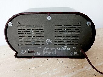 Staré rádio Tesla Talisman 307U, plně funkční, top stav - 10