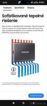 Externý disk SSD Samsung P7 2TB - 10