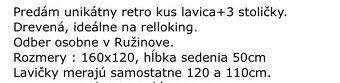 Rohová lavica + 3 stoličky - 10