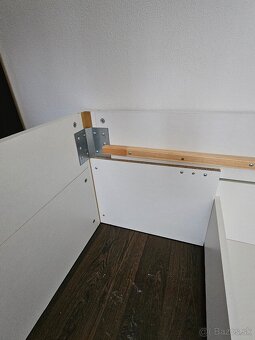 Posteľ MARS s LED osvetlením, 140×200cm, biela - 10