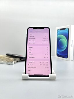 iPhone 12 BLUE TOP STAV ORIGINÁL + PRÍSLUŠENSTVO - 10