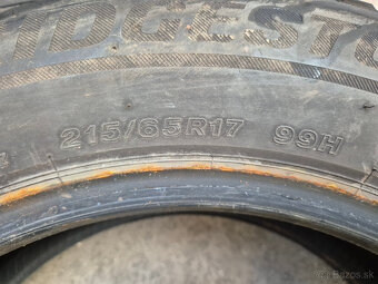 215/65 r17 zimné 4 ks BRIDGESTONE dezén 5,4 - 5 mm - 10