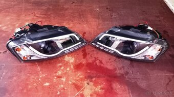 AUDI A3 8P 2003-2008 Led Tube Black Reflektory Predné Svetlá - 10
