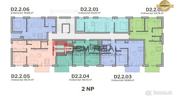 PREDAJ 2i byt, 43 m2, prém. novostavba Zelené Nivy, Pezinok - 10