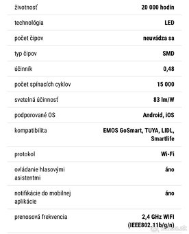LED žiarovka GoSmart GU10 4,8 W (35 W) stmievateľná WiFi - 10