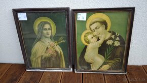 Predám starožitné náboženské obrazy- cena za kus 16 EURO - 10