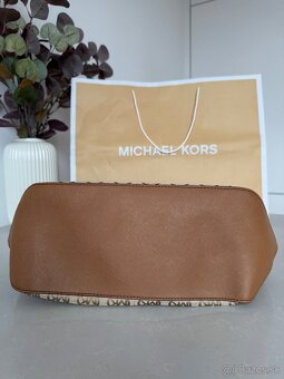 Michael Kors kabelka koža + textil - 10